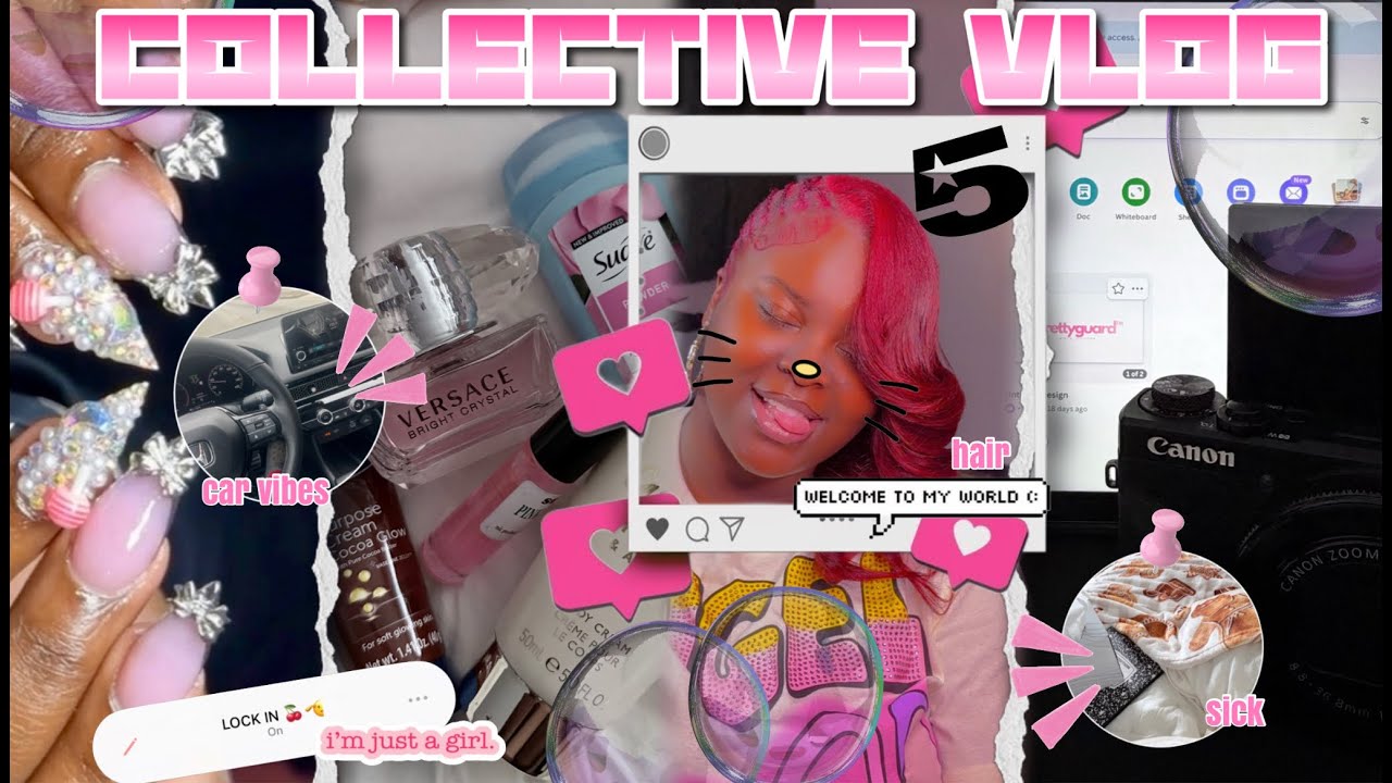 THAT GIRL COLLECTIVE VLOG🫧🎀: hair, nails, car concerts + more | @xoLayjuh