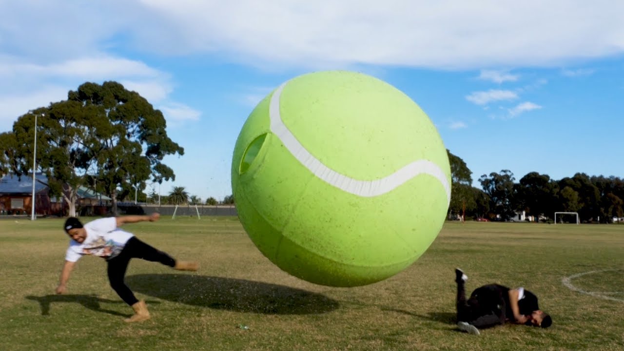 GIANT TENNIS BALL GLADIATOR!!!!