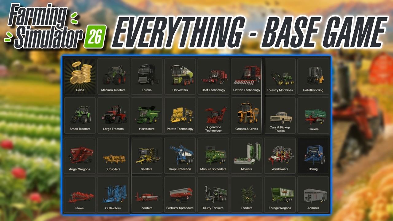 Farm Sim 26 - All Equipment In The Base Game