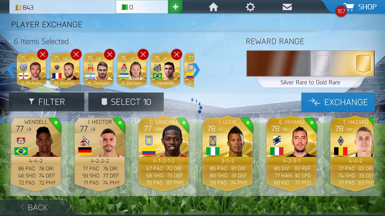 FIFA 16 (Android/IOS) Player Exchange #1 (Inform + Ultra Rare players)