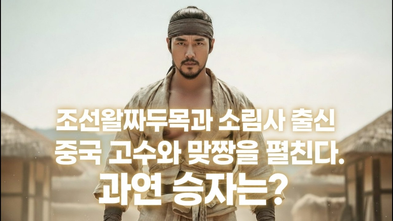 조선시대에 소림사 출신의 중국깡패스님과 조선의 왈짜두목이 한판 붙었다. 소림사출신의 중국고수v 조선 저잣거리 주먹 의 대결. 조선 사극 드라마 왈짜액션 판타지 스릴러  칠성이2화.