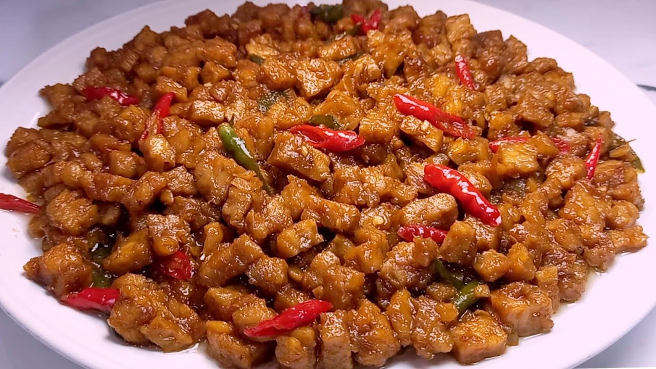 MANIS LEGIT BIKIN SEMUA KETAGIHAN,,,SAMBEL GORENG TEMPE BASAH KHAS SUNDA | MASAKAN SEDERHANA