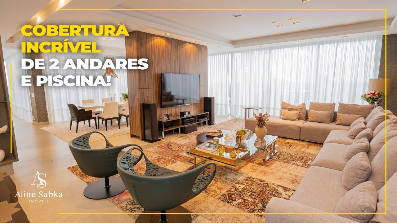 Cobertura Exclusiva, Mobiliada e Decorada em Atiradores, Joinville! | 500 m² | Aline Sabka Imóveis