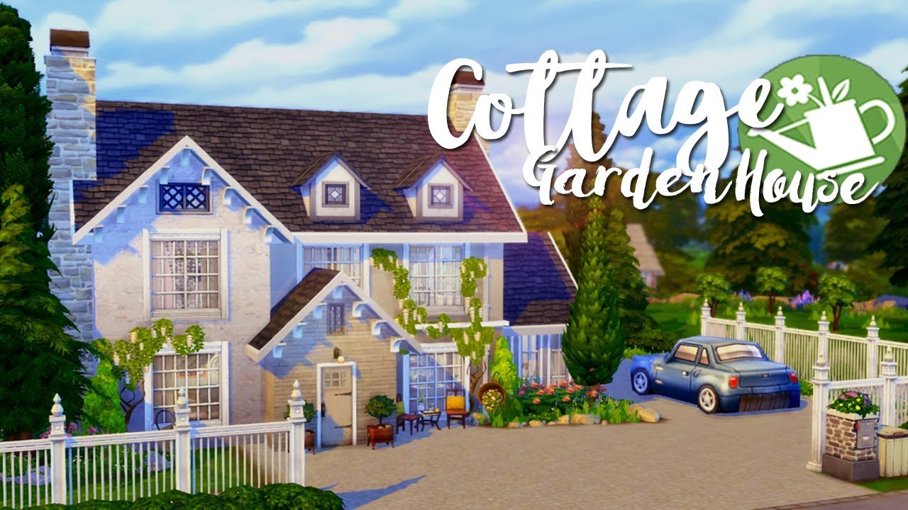 The Sims 4 | Speed Build: Cottage Garden House 🌿🐞 - Fan made stuff pack! CC build
