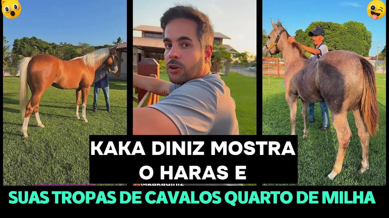 KAKÁ DINIZ MOSTRA O HARAS E SUAS TROPAS DE CAVALOS QUARTO DE MILHA