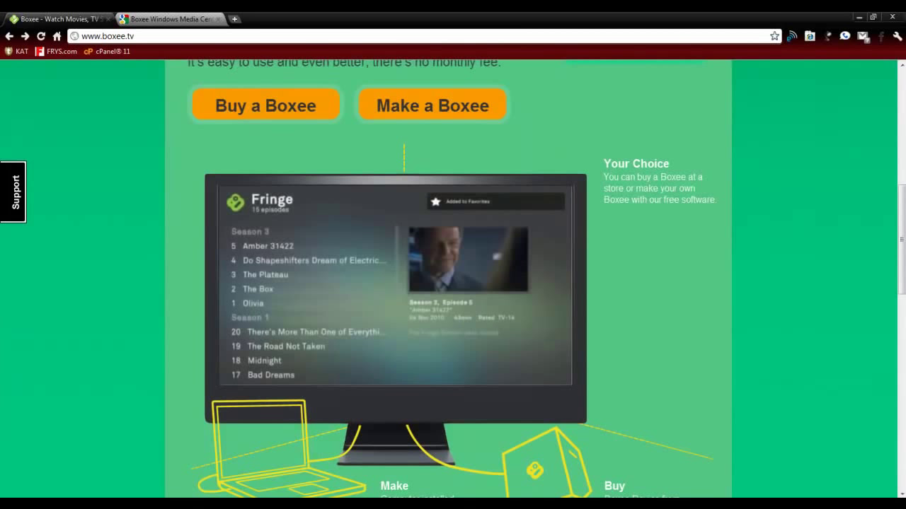 Integrating Boxee TV into Windows