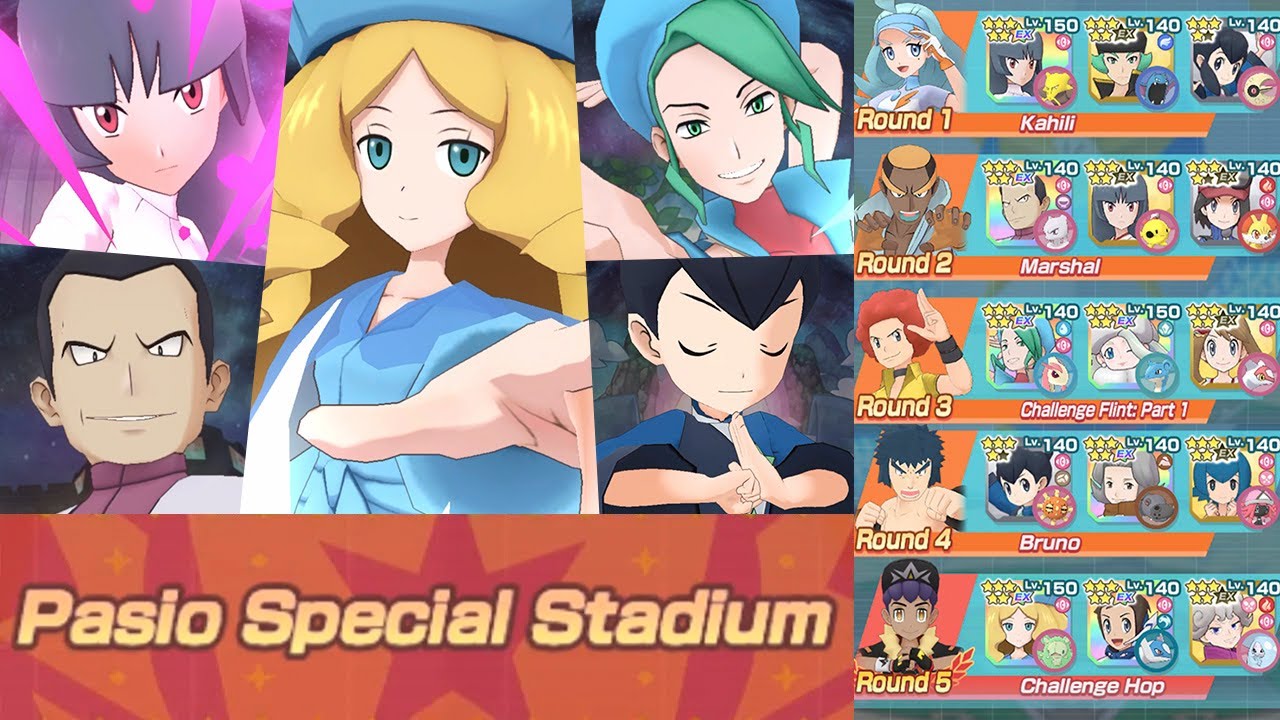 Pasio Special Stadium #4 (Psychic): Scoring 12,500 Points with Fun Teams | Pokémon Masters EX