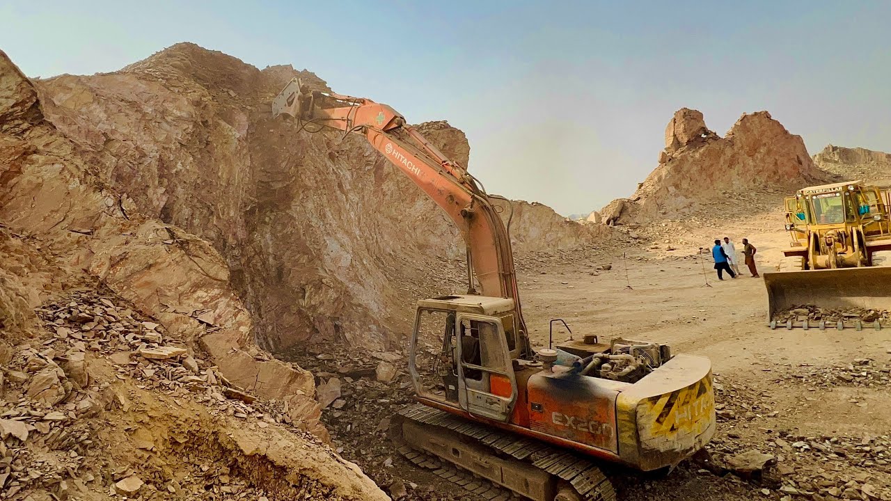 How to Break a Hill with an Excavator Machine! #excavators #stonemachinery/ tiếng gọi vùng cao #jcb 