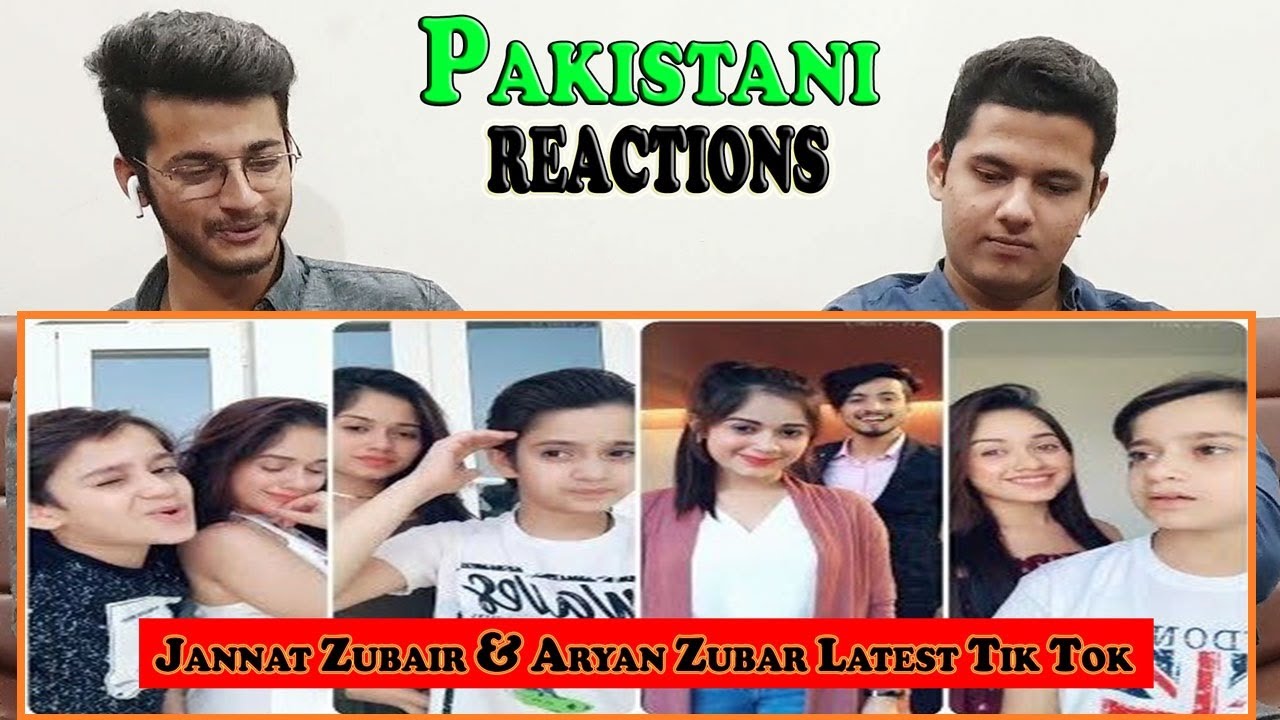 Pakistani Reactions On Indian Tik Tok Star | Jannat Zubair & Aryan Zubair