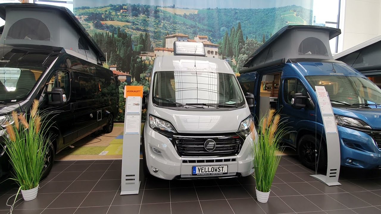 Hymer Yellowstone campervan - ideal for tall people!