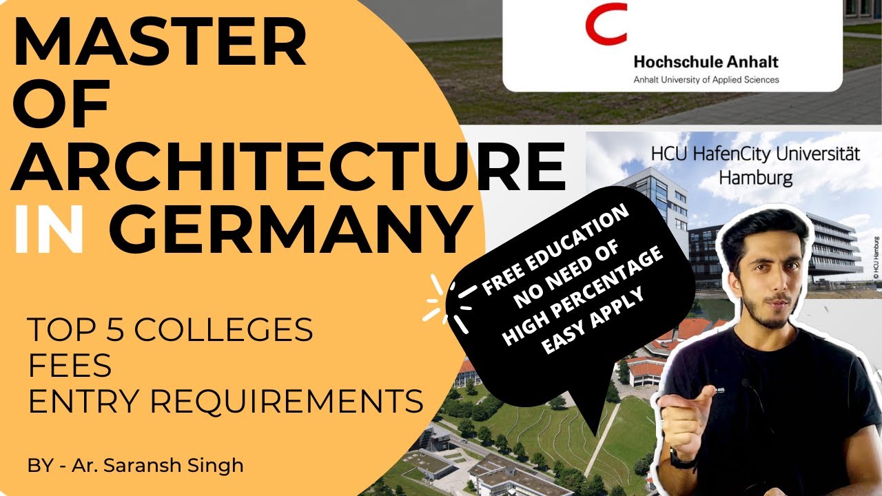Masters of Architecture in Germany | fees| entry requirement |best colleges in Germany 2021