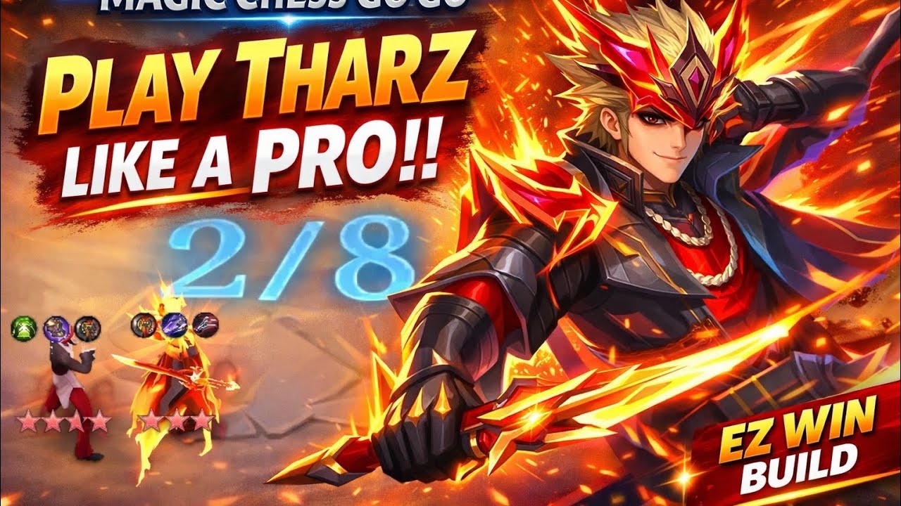 How to Play Tharz Like a Pro | Magic Chess Go Go #magicchessgogo 