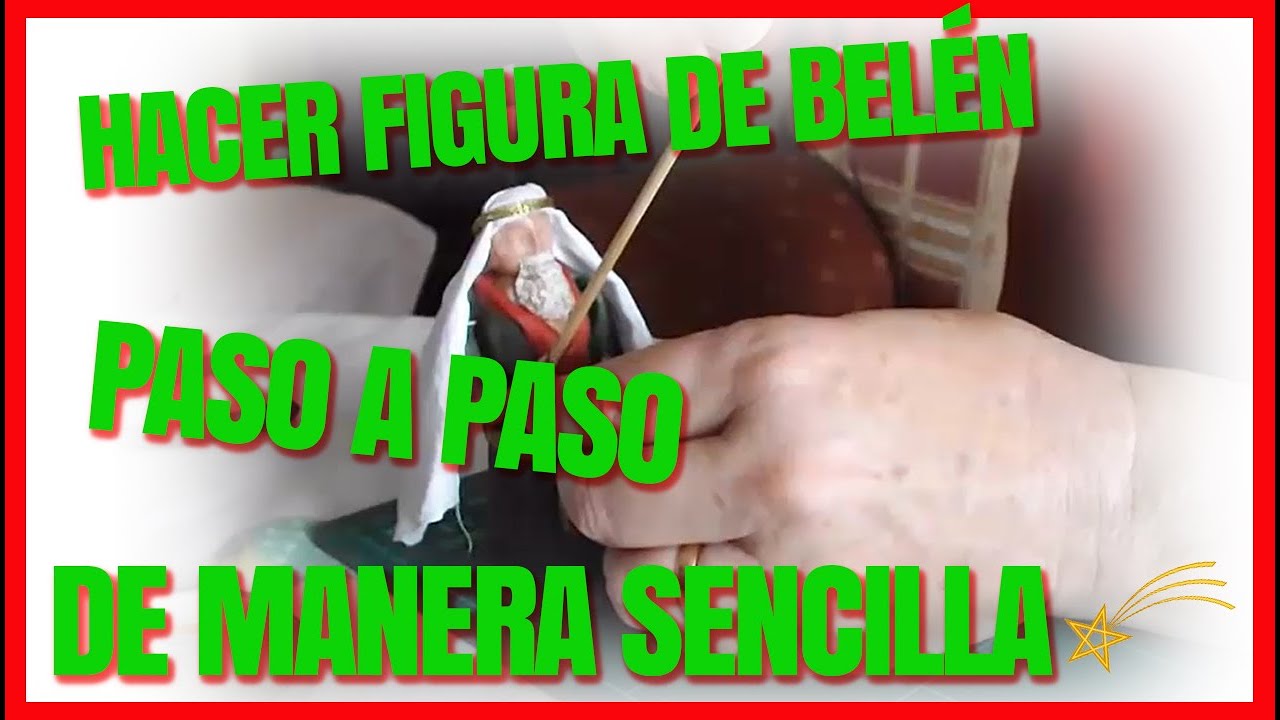 👍 Como hacer figura de Belen paso a paso de manera sencilla 👍