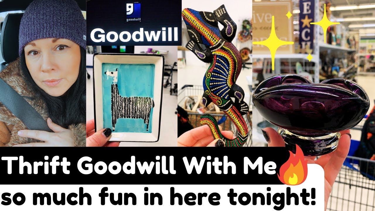 look what we found, thrifting goodwill for home decor🔥