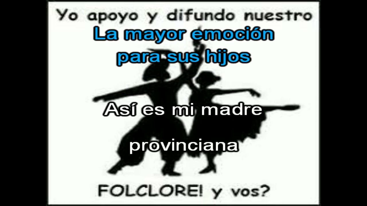 Mi madre provinciana karaoke