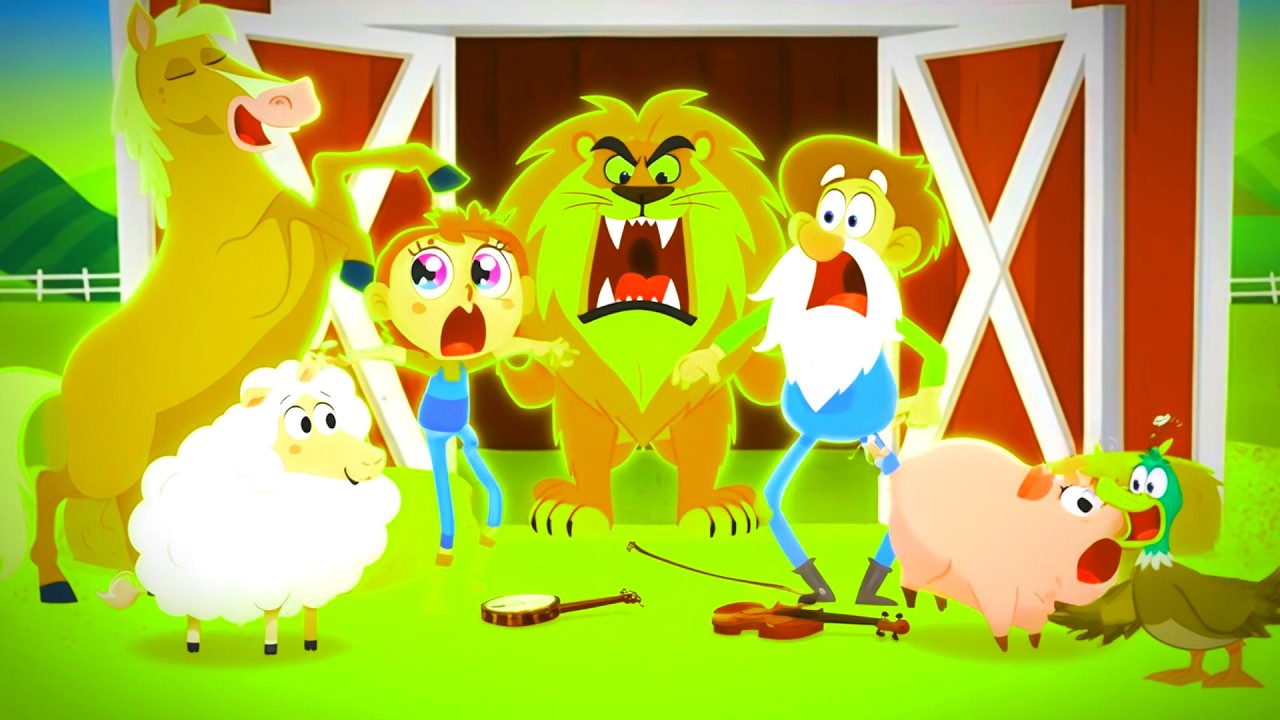 Old Macdonald Farm Lion Chase Super Simple Song Effect - Sponsored by Klasky Csupo 2001 Effects