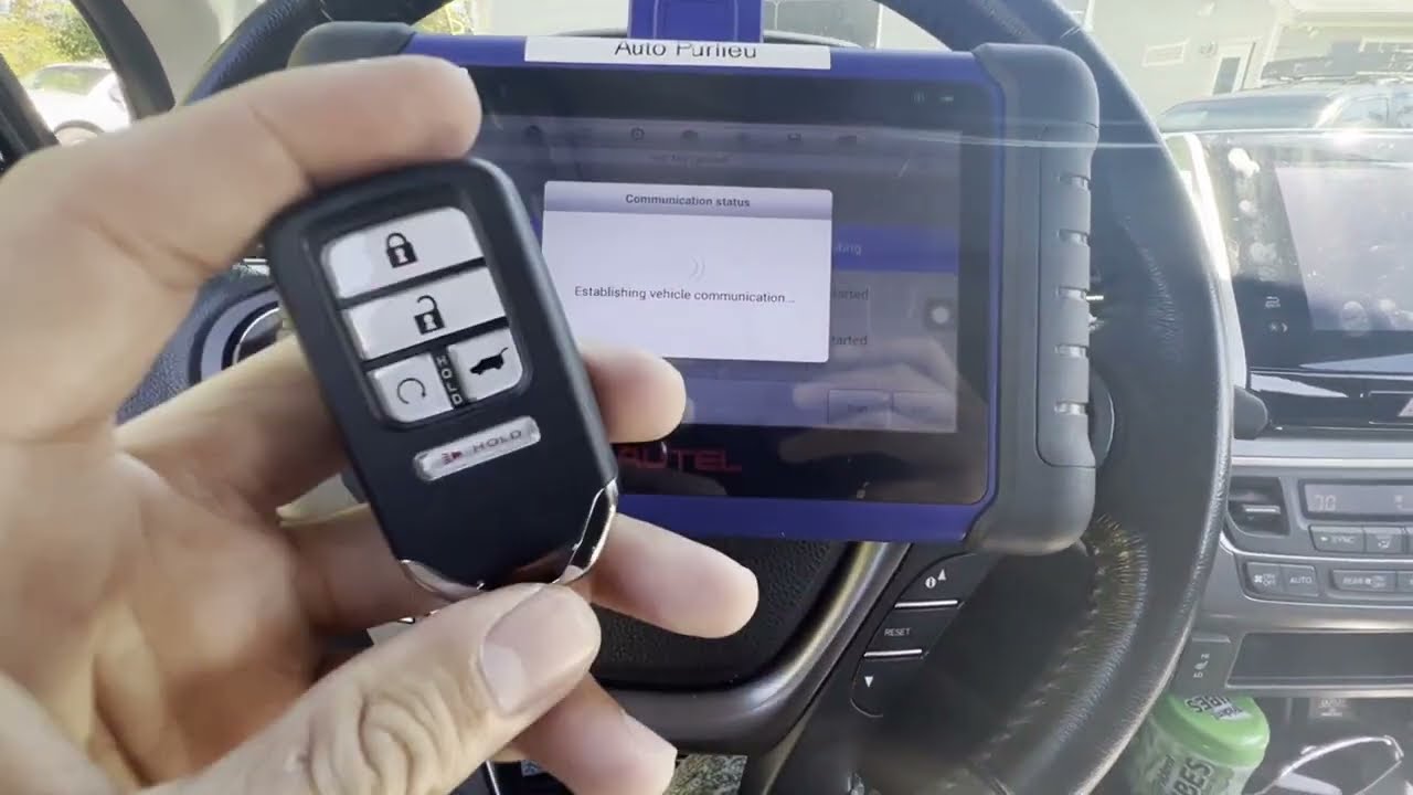 Как запрограммировать кнопку запуска смарт-брелока на Honda Pilot 2016 года с Autel Im508 / Добав...