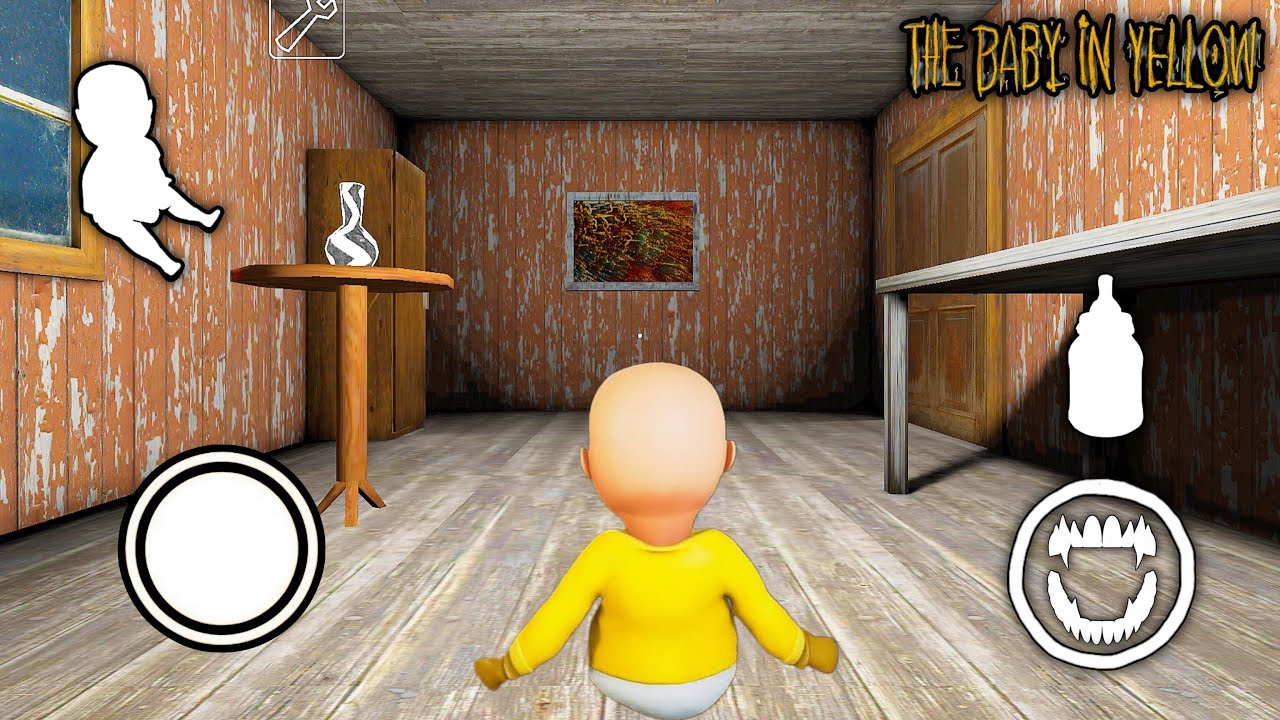 Playing As BABY From The BABY IN YELLOW in Granny Chepter 1 On Hard Mode!