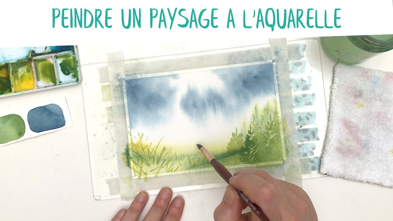Tutoriel : Peindre un paysage à l'aquarelle