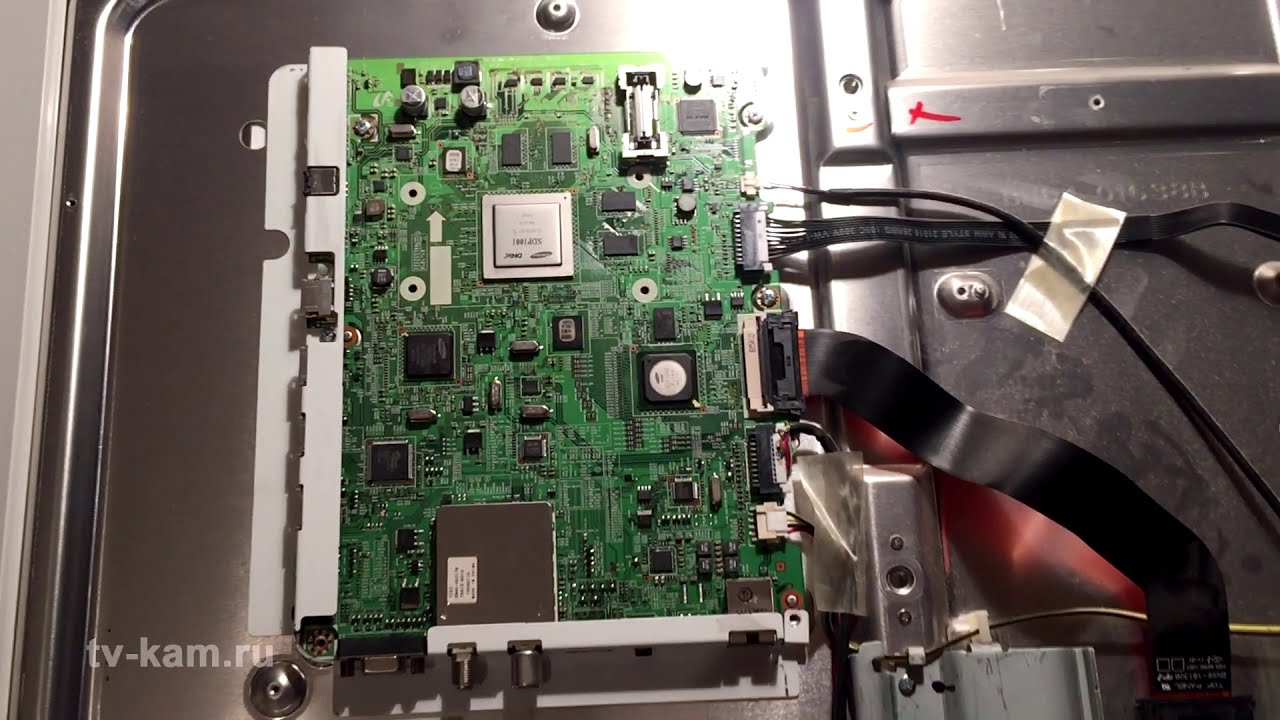Ребол процессора телевизора Samsung UE40D6510WS. Нет запуска, перезагрузка.