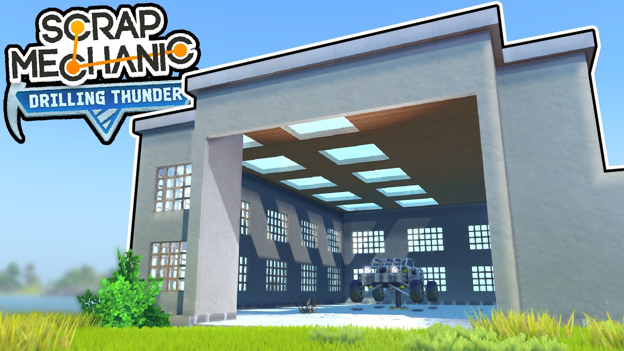 I Built a Massive Workshop For Building New Things! (Scrap Mechanic Chapter 2)