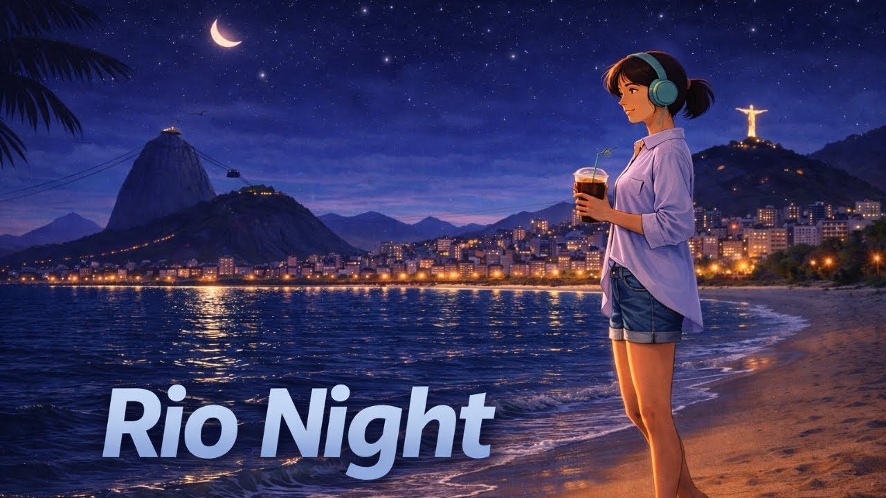 Rio de Janeiro Night 🌙 | Brazilian LoFi for Focus & Calm