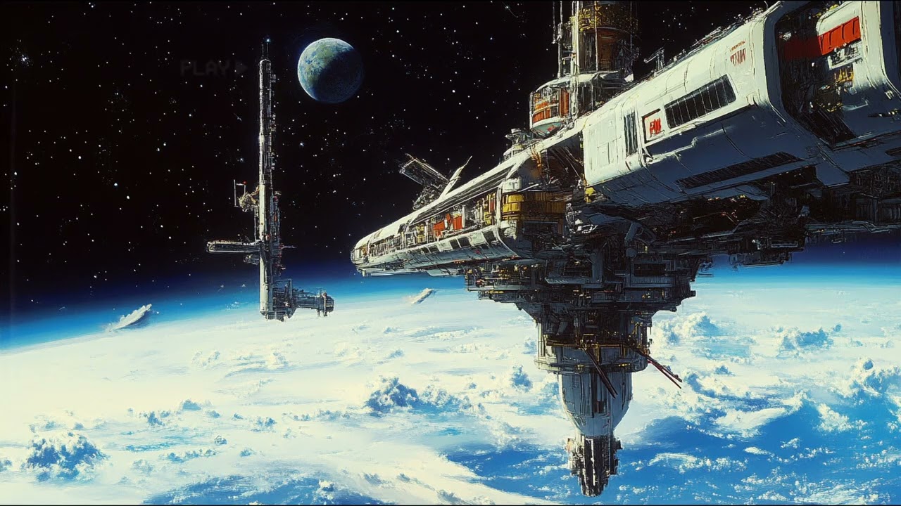 oberservation deck of a distant moon