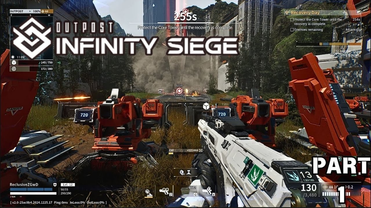 Outpost Infinity Siege Playthrough Part 1 (Littlest Outpost that Could)