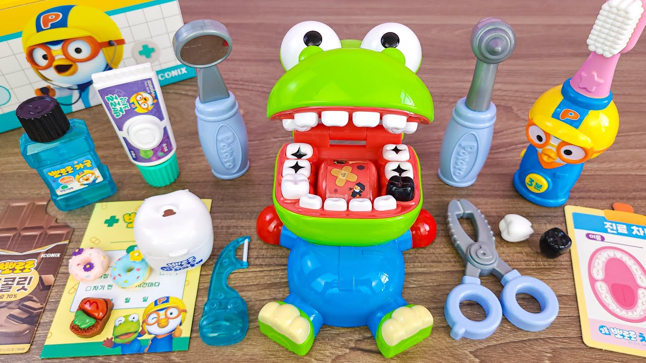 42 Minutes Satisfying with Unboxing Pororo Dentist Doctor Playset ASMR | Toys Collection Review