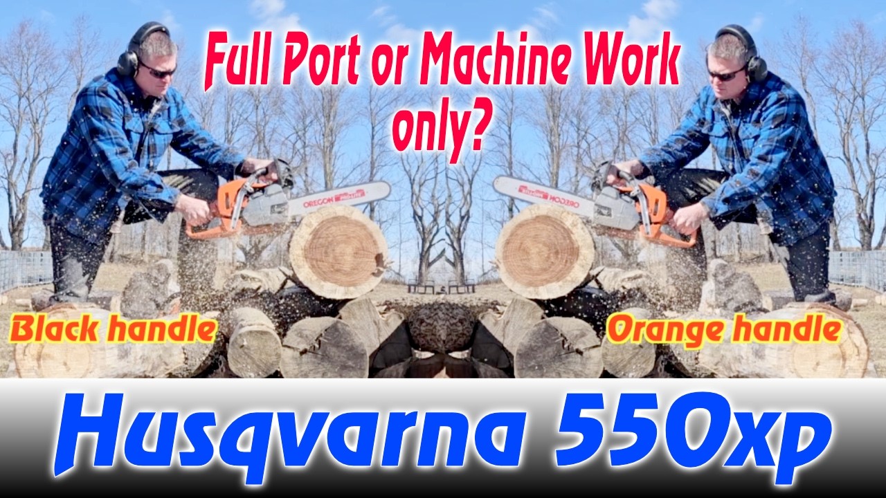 Praca w porcie i w bliźniaku z drewna #husqvarna 550xp