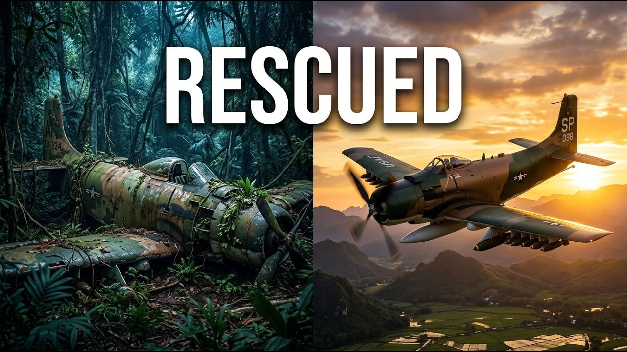 I Restored an Abandoned Vietnam War Douglas A-1 Skyraider Found in a Thai Forest (ASMR)