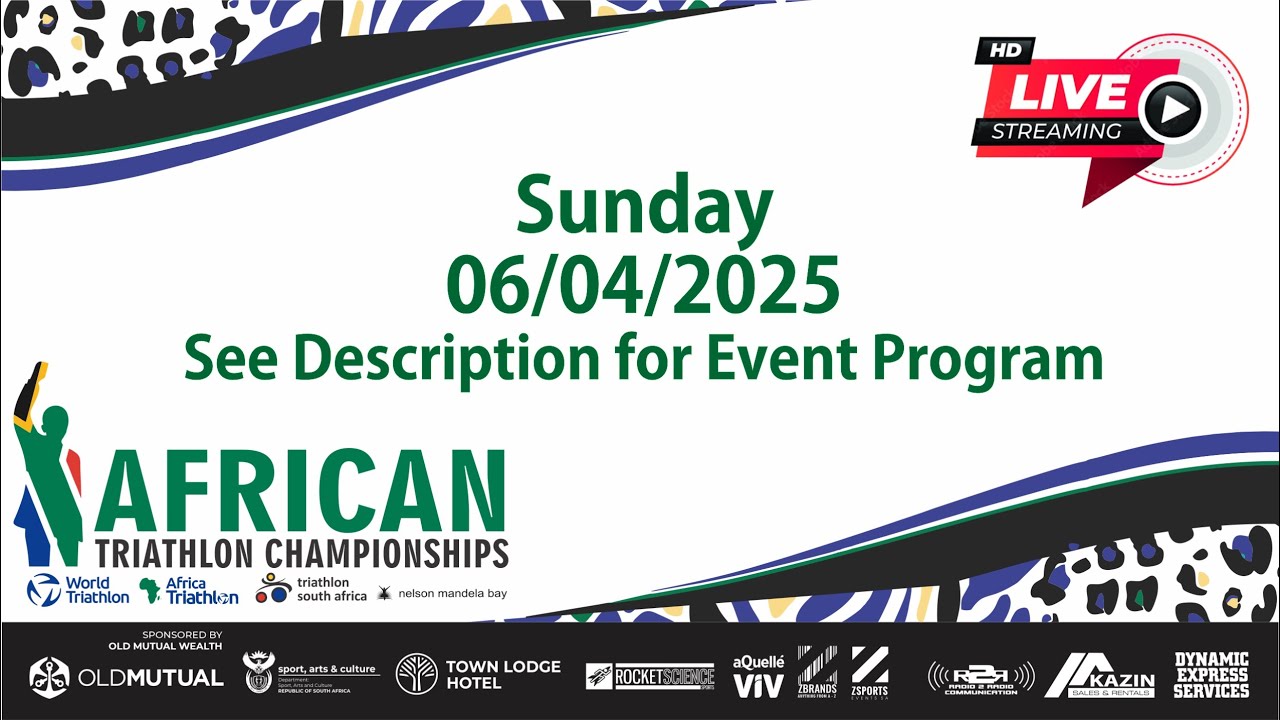 2025 African Triathlon Championships  -  Sunday 06/04/2025