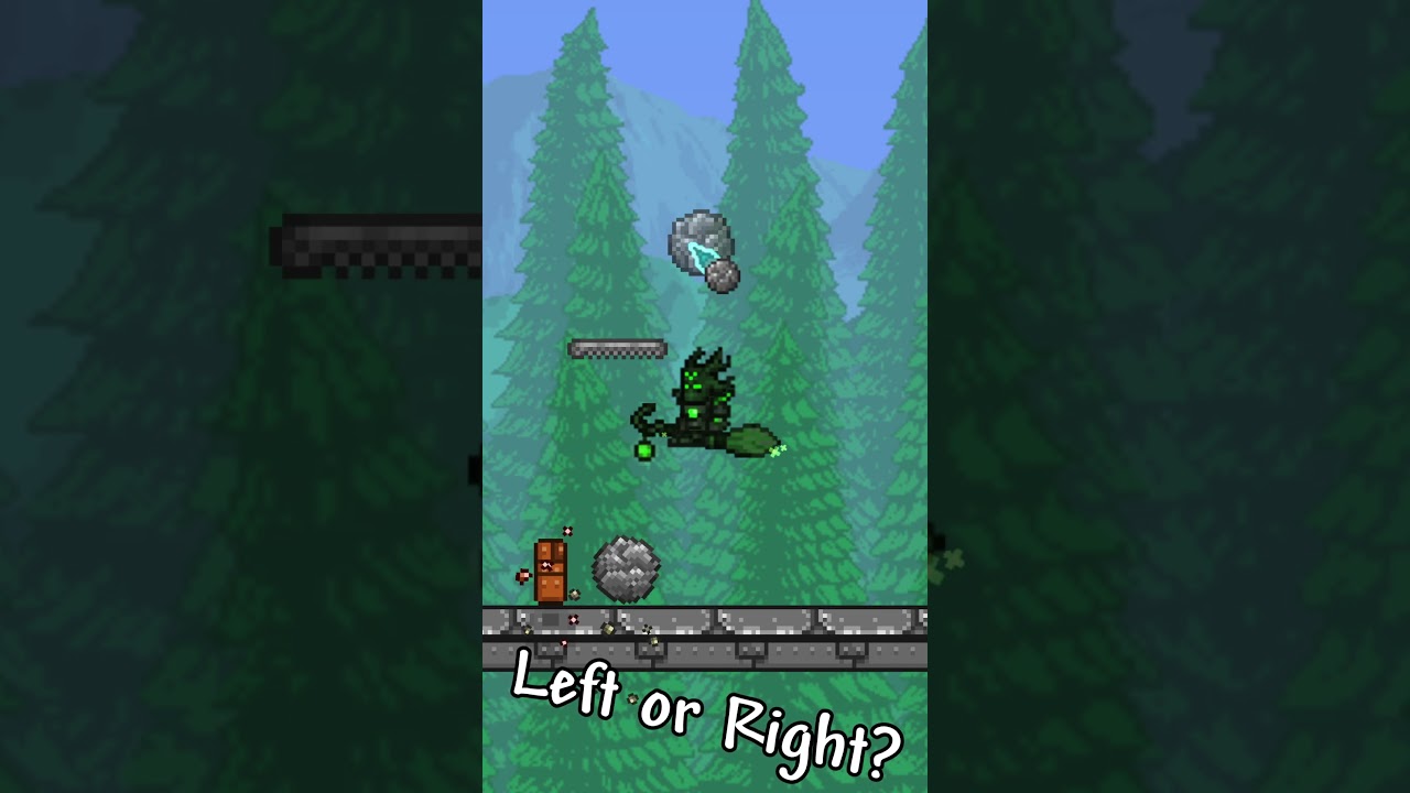Boulders&hellip;Left or Right? | Terraria 1.4.4