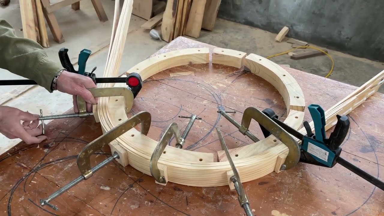 How To Make A Curved Wooden Bike // Amazing Incredible Woodworking Project - Robert Madison