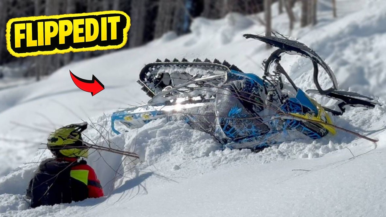 Snowmobiling in the Mountains with ZERO Skill