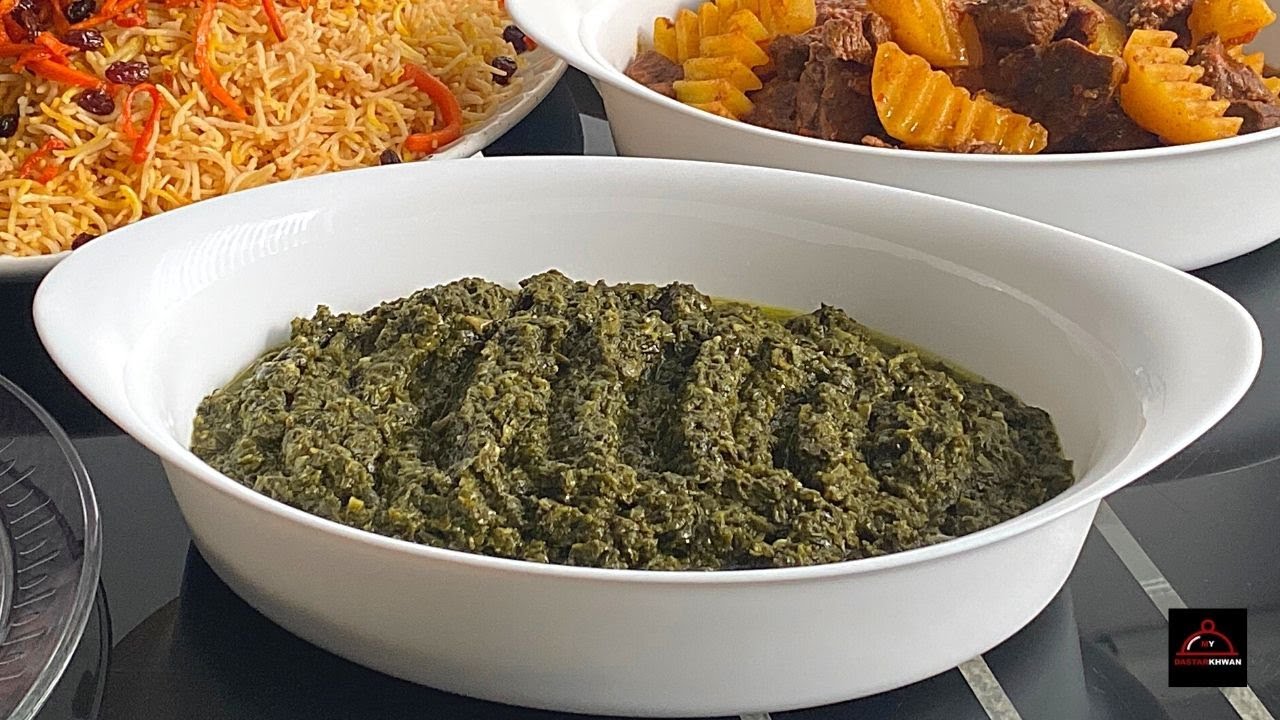 Afghan Sabzi Palak Recipe (VEGETARIAN RECIPE)