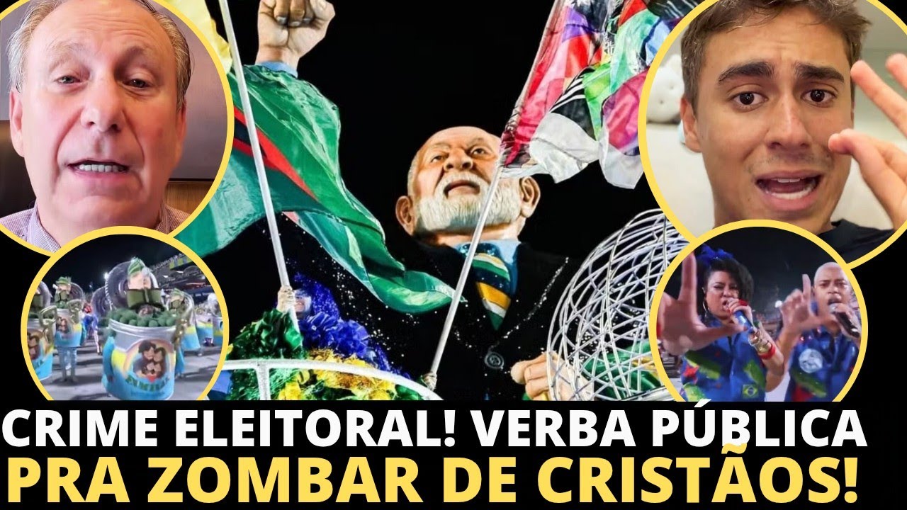 Desfile sobre Lula no Carnaval ridiculariza evangélicos e Bolsonaro preso