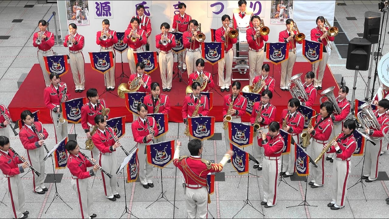 早稲田摂陵高校ウィンドバンド　第55回川西市源氏まつりinアステ川西（Apr 14, 2019）