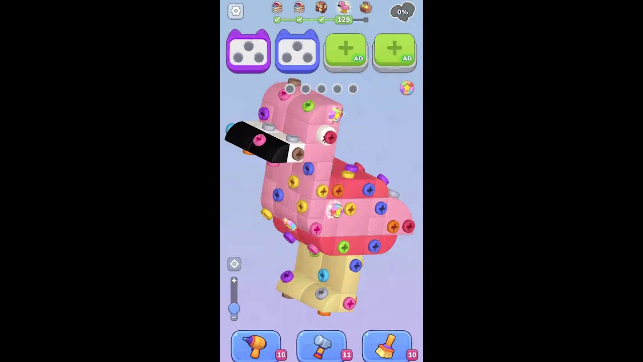 3D Bolt Master: Level 129
