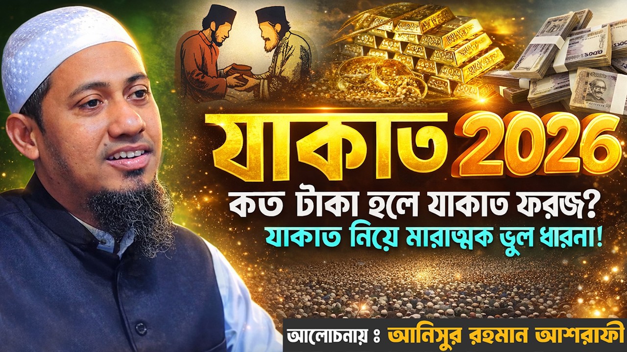 যাকাত এর ওয়াজ ২০২৬ Zakat New Waz 2026 আনিসুর রহমান আশরাফী হুজুরের নতুন ওয়াজ ২০২৬ Ashrafi New Waz