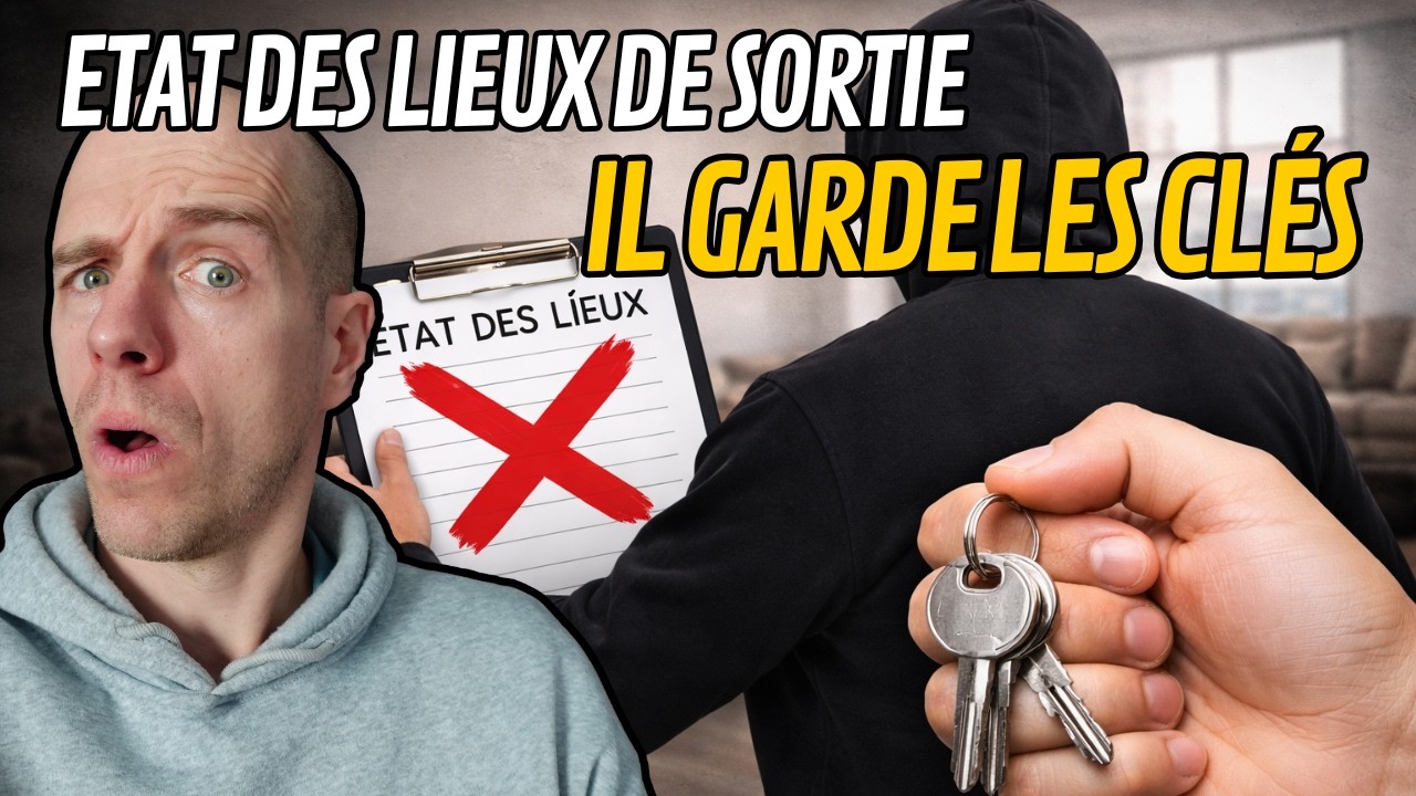 ÉTAT DES LIEUX CHAOTIQUE : le locataire REFUSE de rendre les clés et de signer !