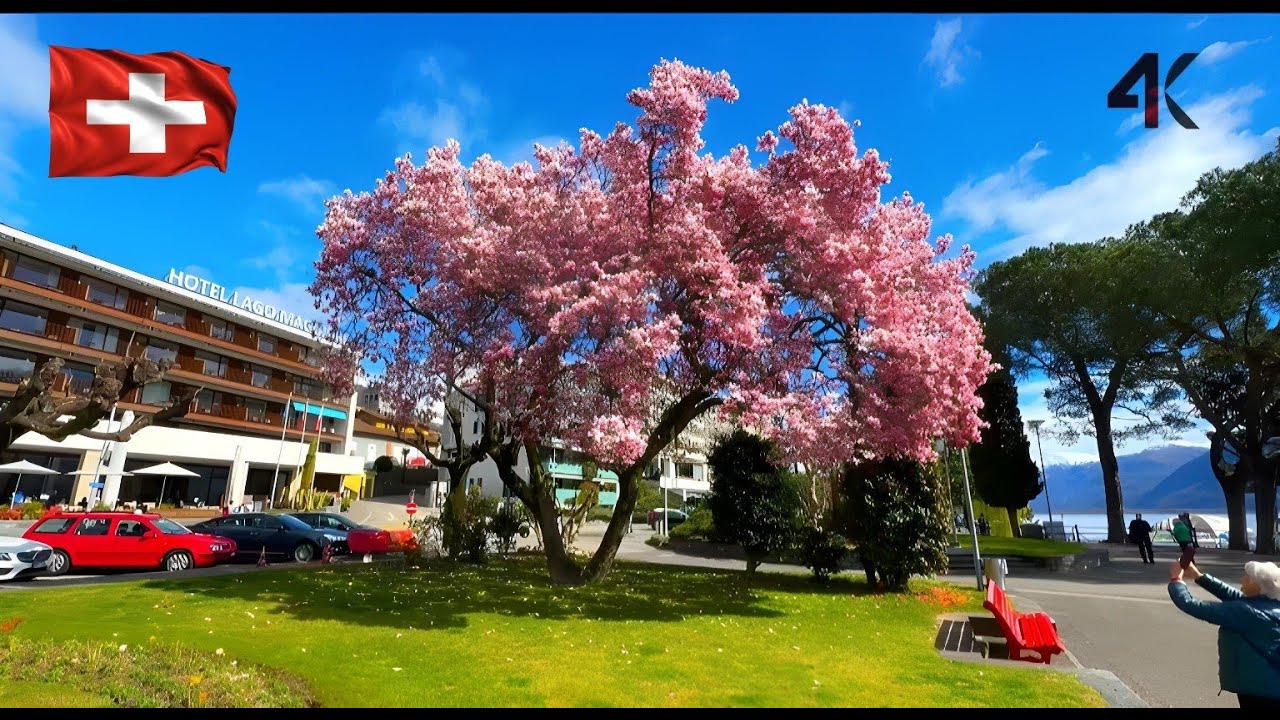 LOCARNO - THE BEST PLACE TO EXPLORE SPRING 🇨🇭 SWITZERLAND 4K