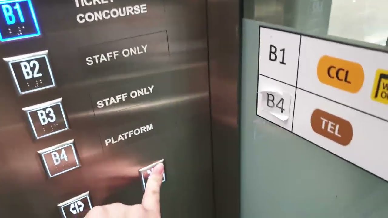Otis lift at Caldecott MRT station, Singapore