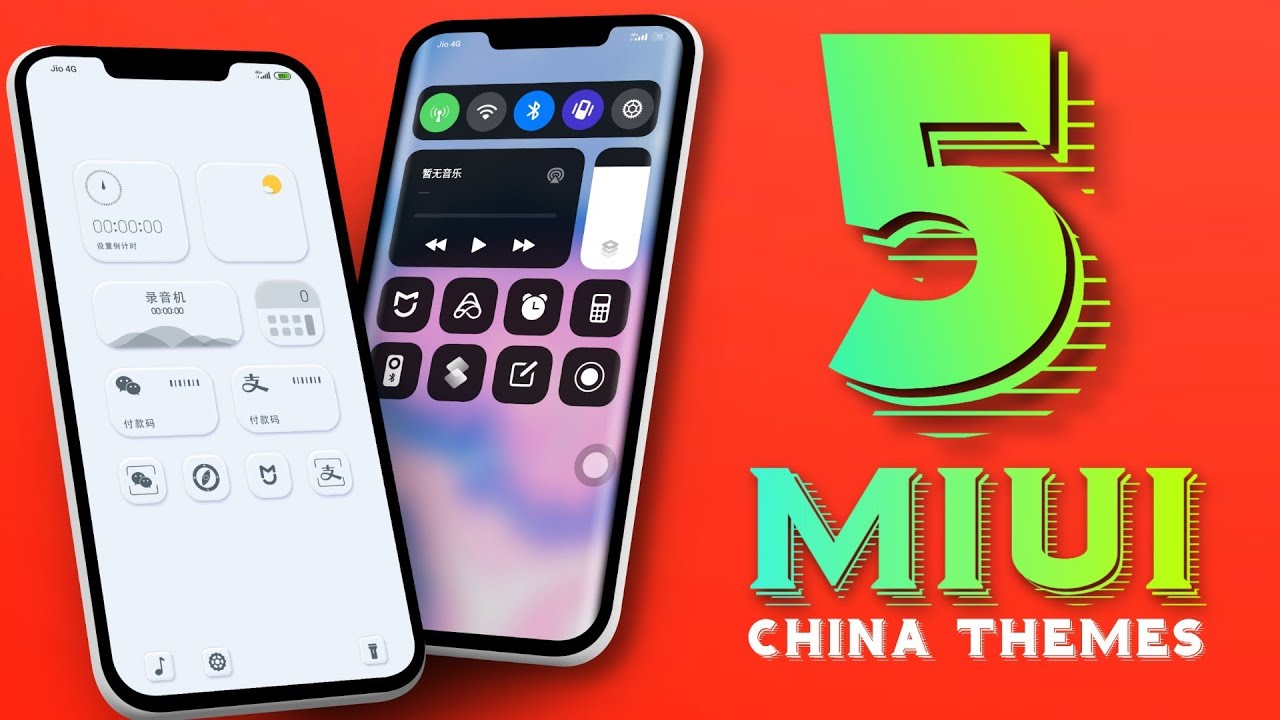 Top 5 Premium MIUI 12 China themes for Eu, Masik, CAF, XTRV, MiRoom etc. ROMs | From THEME Store 🔥