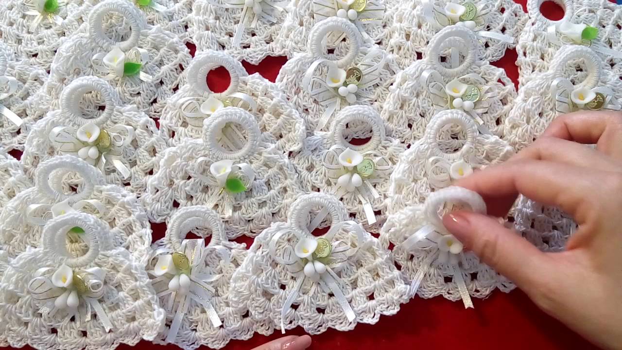 Bolsitas a crochet terminadas