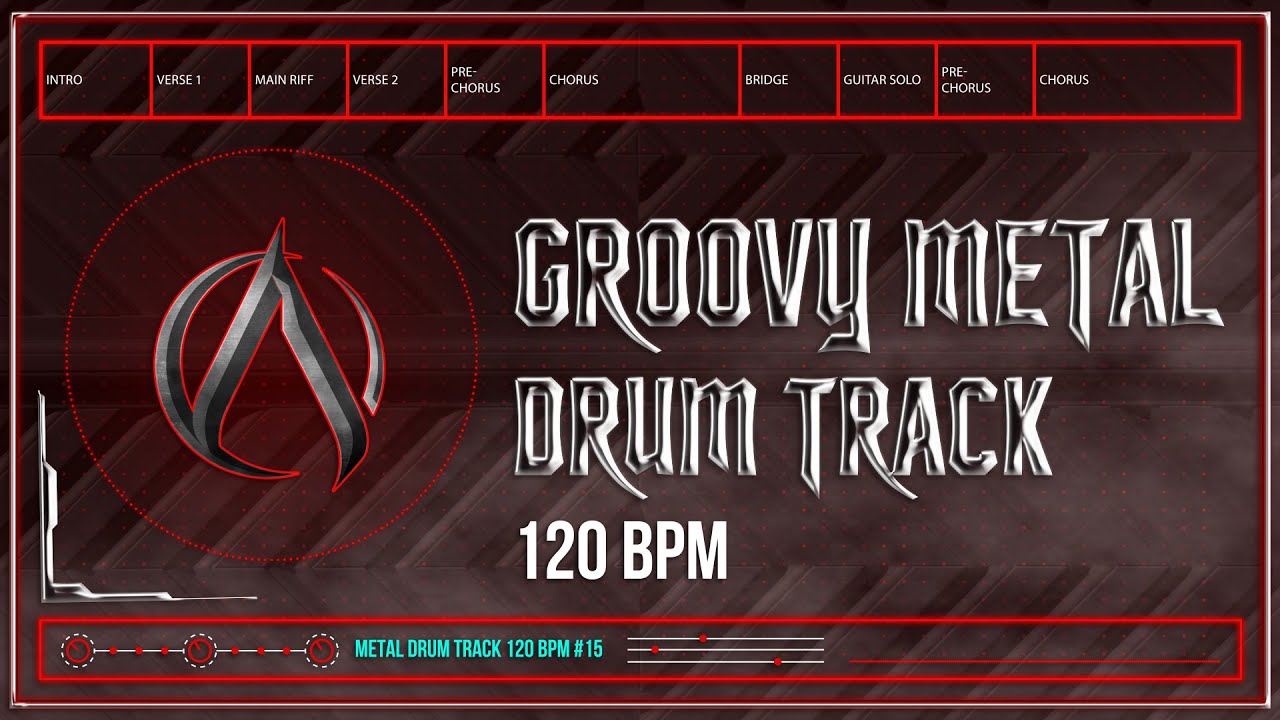 Groovy Metal Drum Track 120 BPM | Preset 3.0 | Reissued (HQ,HD)
