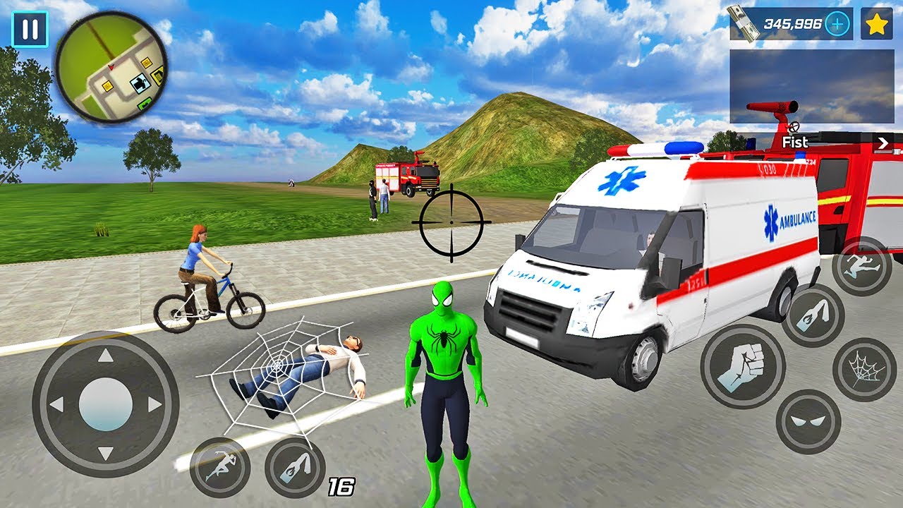 Rope Frog Ninja Hero Strange Gangster Vegas #12 - Android Gameplay