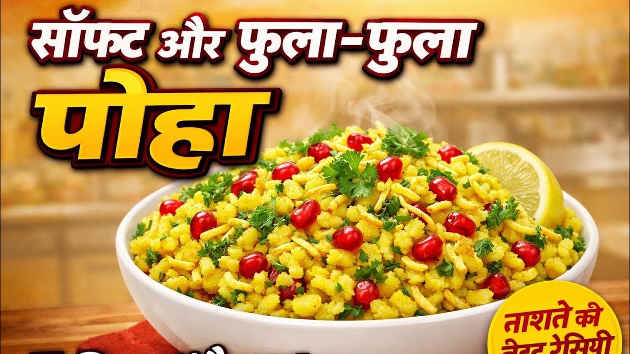 ना इंदौरी ना गुजराती बस एक-एक दाना फुला हुआ शुद्ध देसी पोहा## sabse best heavy nashta##