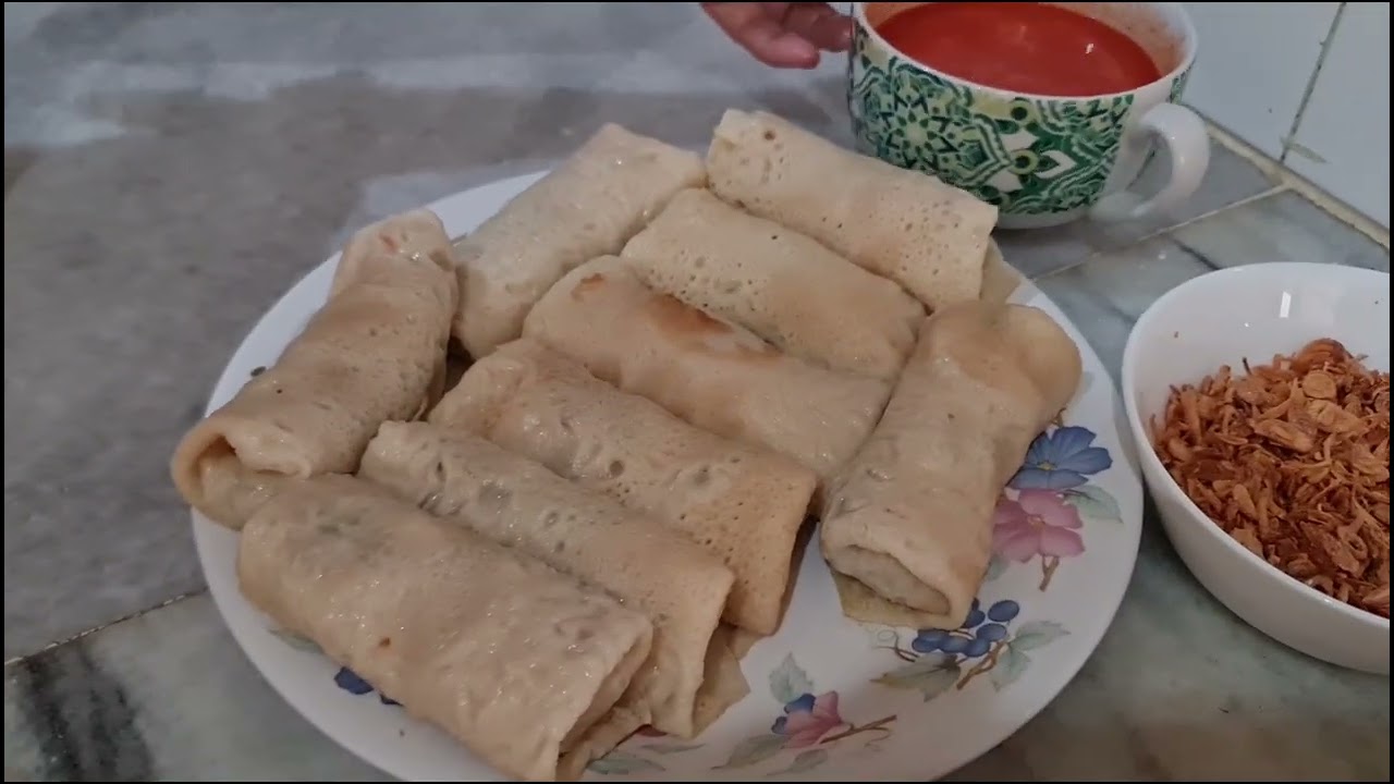 bikin popia medan isi sayur dan udang segar enak dan mantap