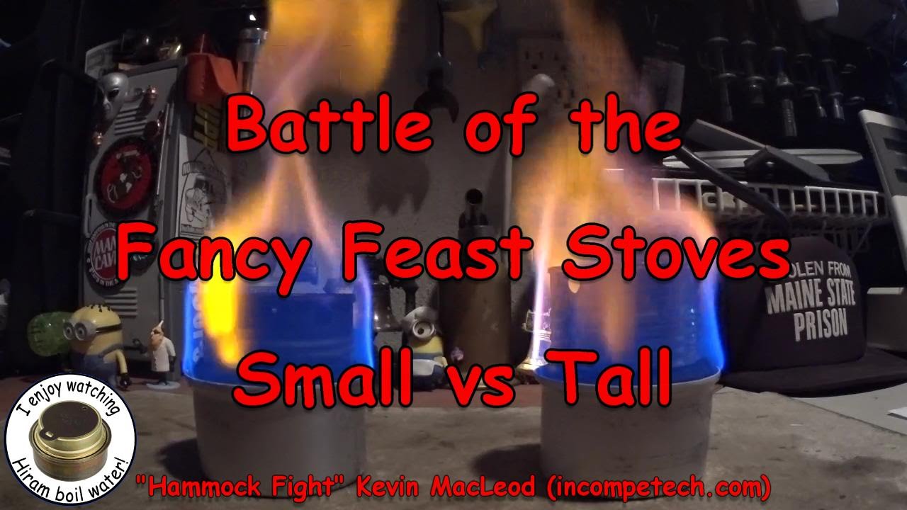 Battle of the Fancy Feast Stoves - Small vs Tall